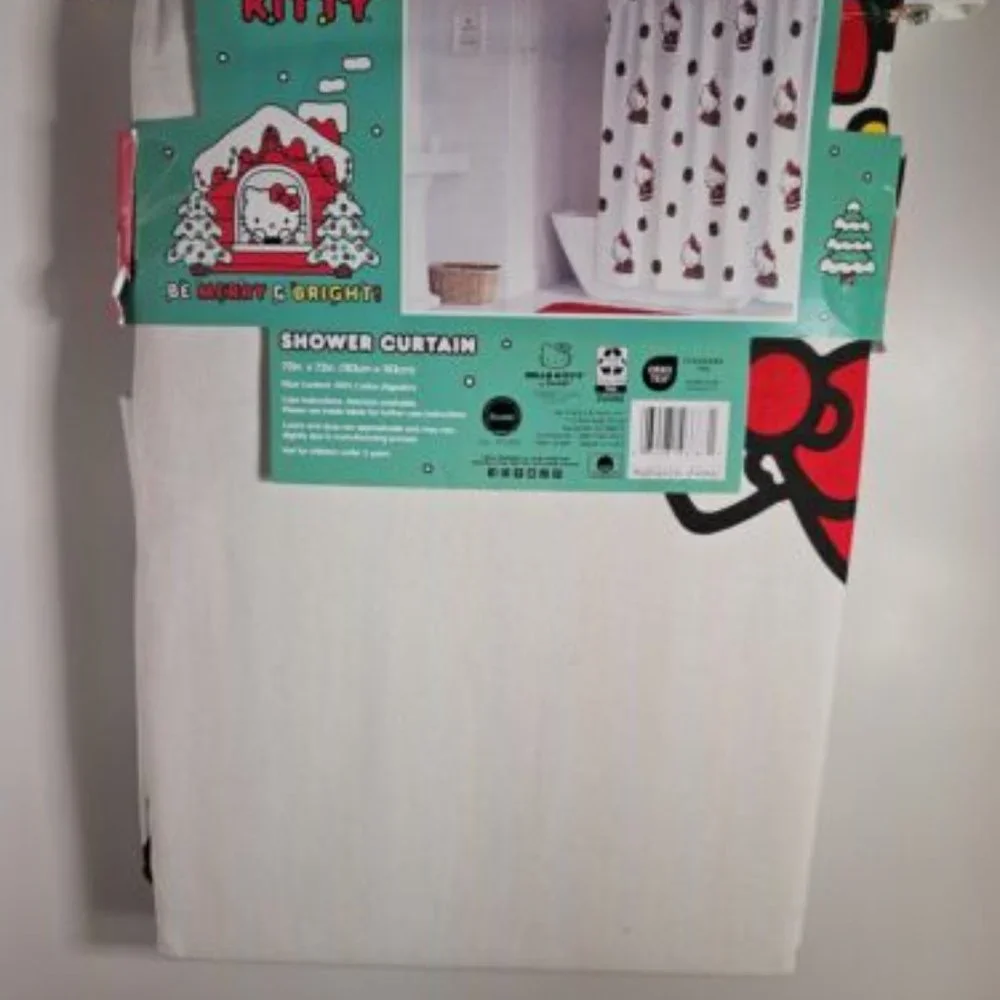 Sanrio Hello Kitty Holiday Theme Shower Curtain 72